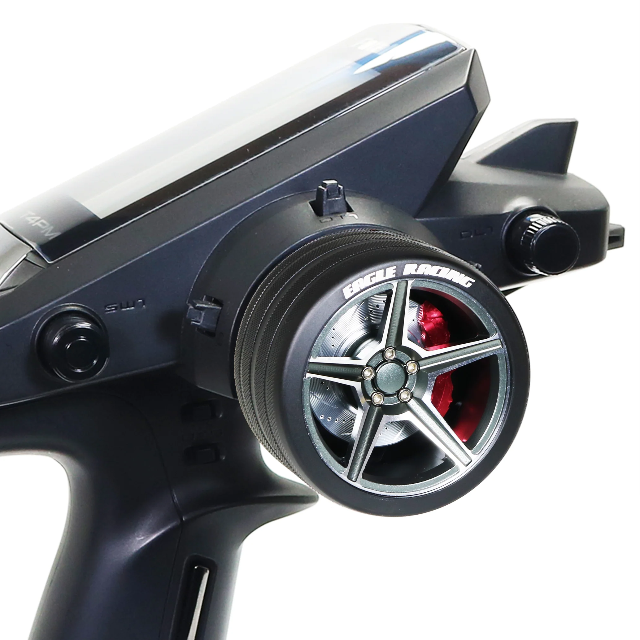 SP Metal Grip Steering Wheel (5-Spoke) (Gun Metal)  [Eagle Racing] 3957-5S-GU