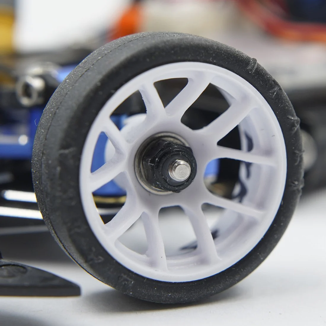 Split 5 Spoke - NARROW  8.5mm Rim Wheel Set for 2WD Mini-Z - WHITE (0 +1 +2 +3) [Yeah Racing] WL-0159WH - Image 2