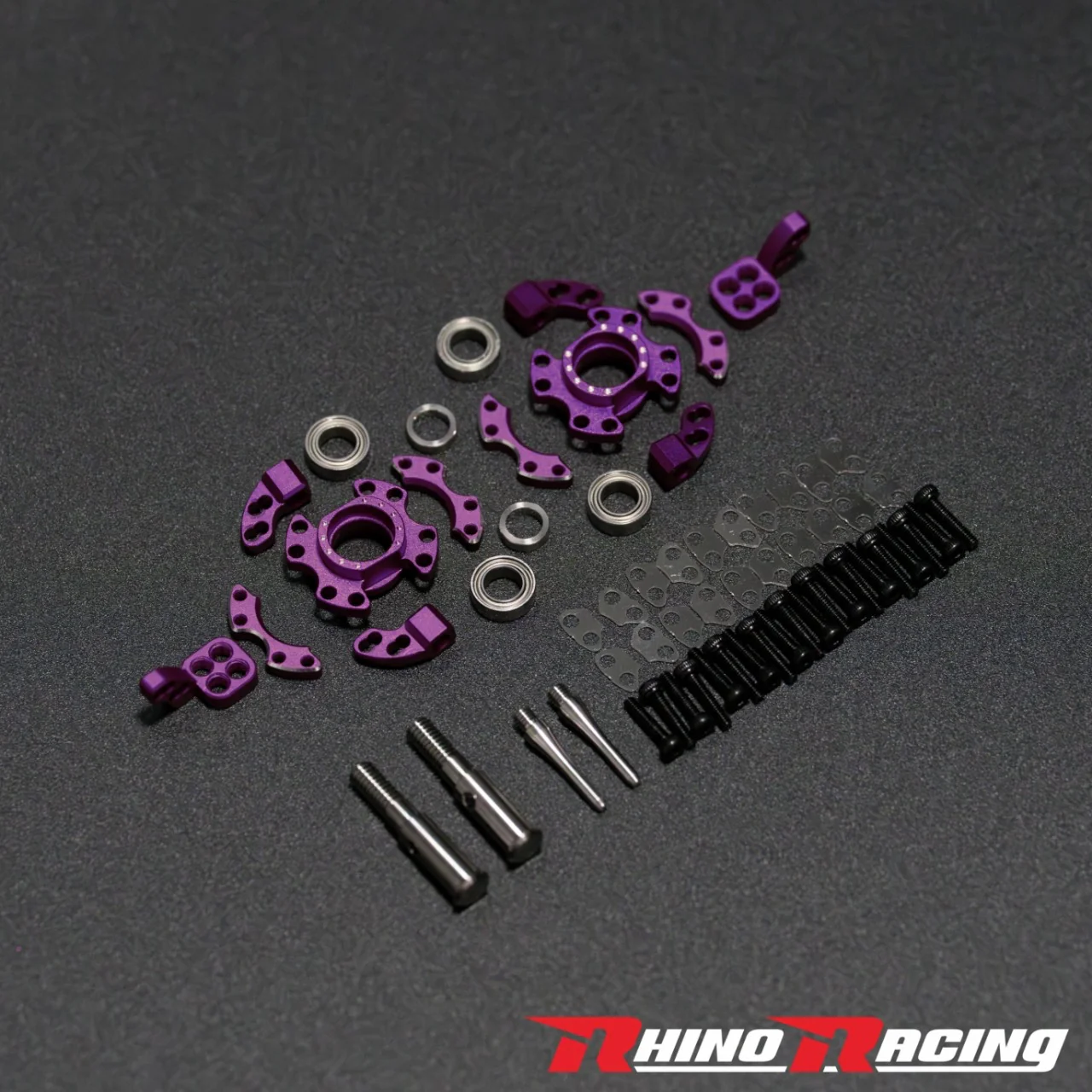 SR Series Front Steering Aluminum Knuckle Set - BLUE RED PURPLE BLACK [Rhino Racing] RR-1405 - Image 21
