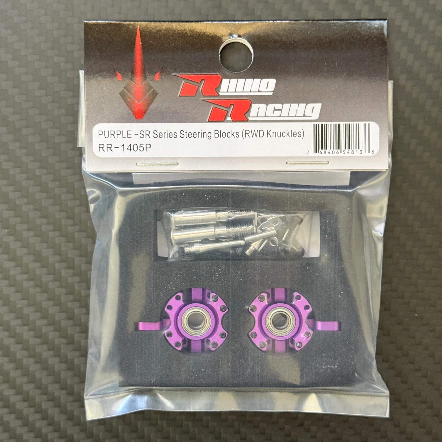 SR Series Front Steering Aluminum Knuckle Set - BLUE RED PURPLE BLACK [Rhino Racing] RR-1405 - Image 4
