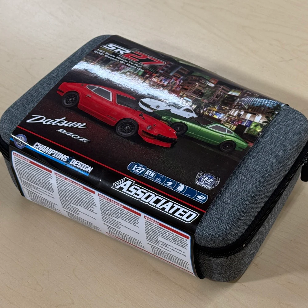 SR27 1/27 RWD On-Road Touring Car RTR Ready To Run DATSUN 240Z (WHITE / RED / GREEN) Combo (w/ Battery + Charger)  [Associated] ASC20187C ASC20188C ASC20191C