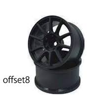 SSR GT X01 BLACK BLACK 6mm / 8mm Offset (2 RIMS) 1/10 WHEELS [RC ART] WW-0906FB WW-0908FB