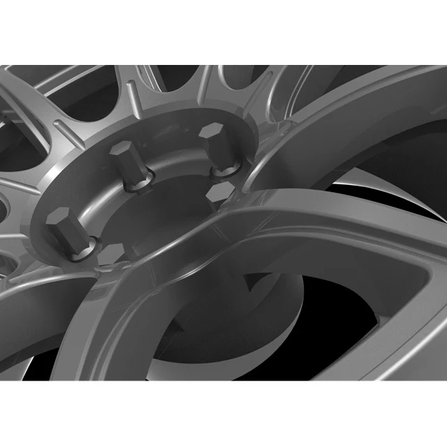 SSR GT X01 BLACK BLACK 6mm / 8mm Offset (2 RIMS) 1/10 WHEELS [RC ART] WW-0906FB WW-0908FB - Image 3