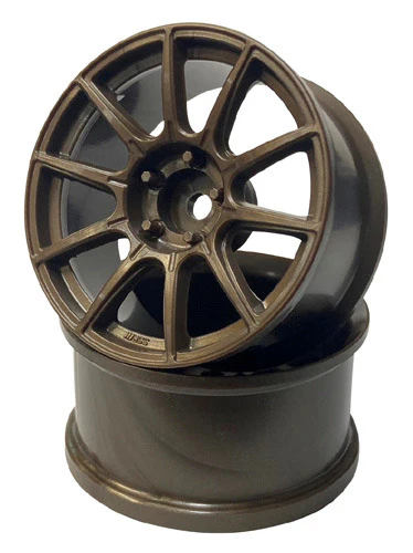 SSR GTX01 BRONZE RIMS 6mm - 8mm HIGH TRACTION [RC-Art] WW-0906HBR WW-0908HBR