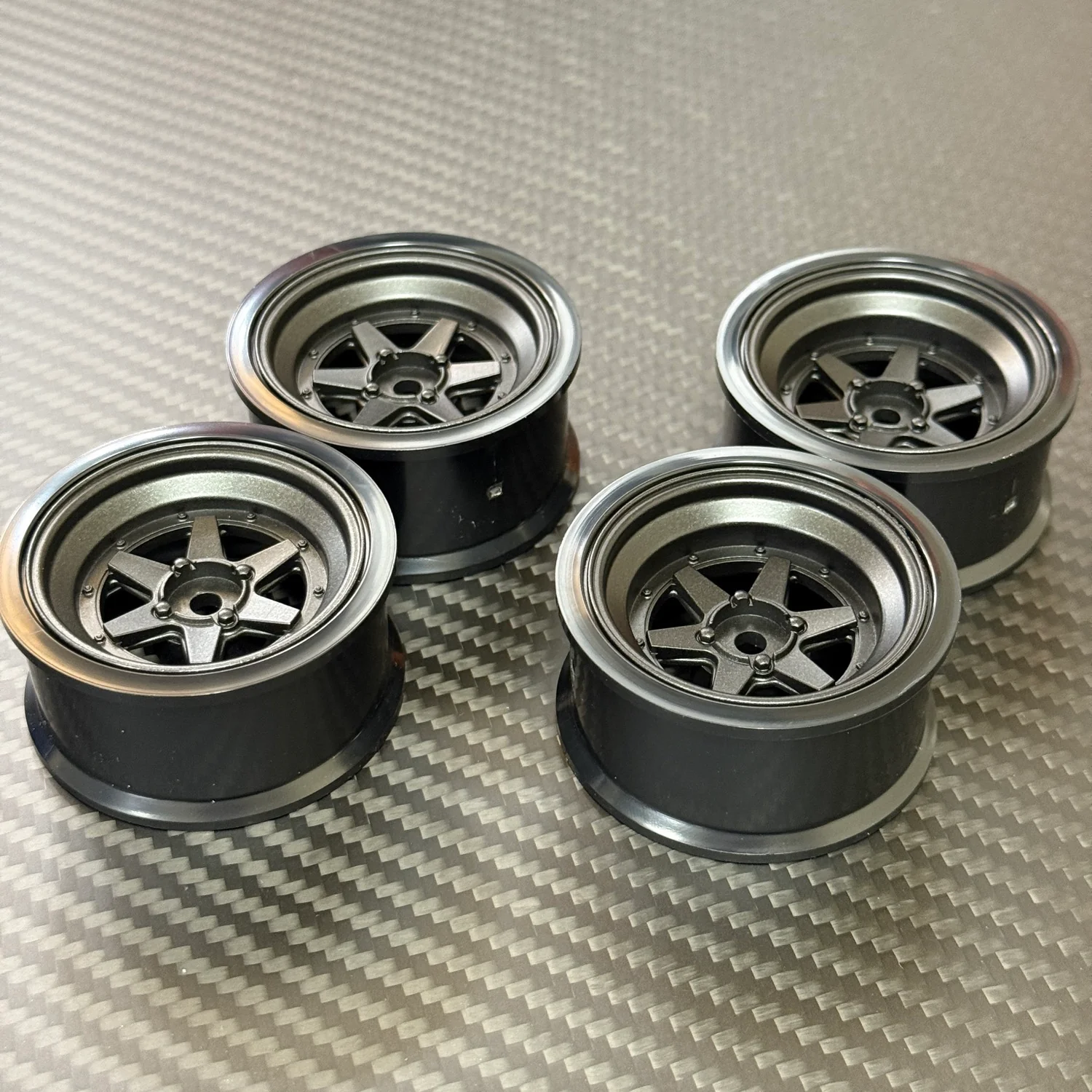 SSR Longchamp XR-4 Fifteen Series - Gun Metal 6mm / 8mm (2 PACK) (INCH DOWN) 1-10 Rims [RC-Art] ARTW0206MG ARTW0208MG - Image 2