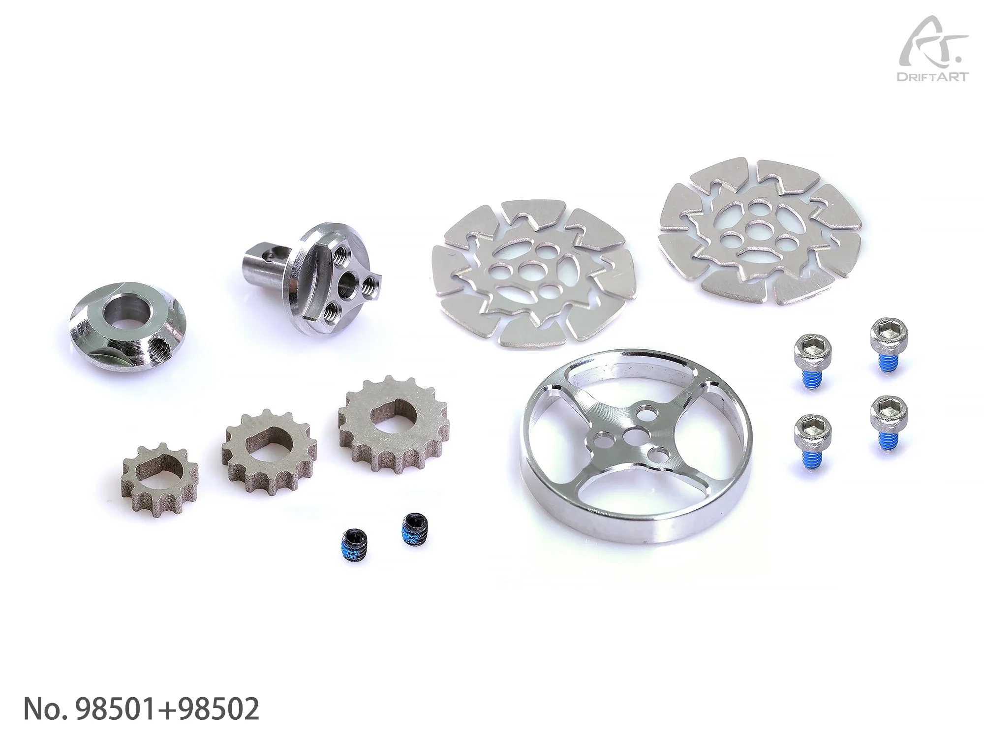Steel 3X Motor Gear + Wind Walk Cooling Fan COMBO For DA2 DA3 DA4 DRIFTART4  [Drift Art] 98501+98502