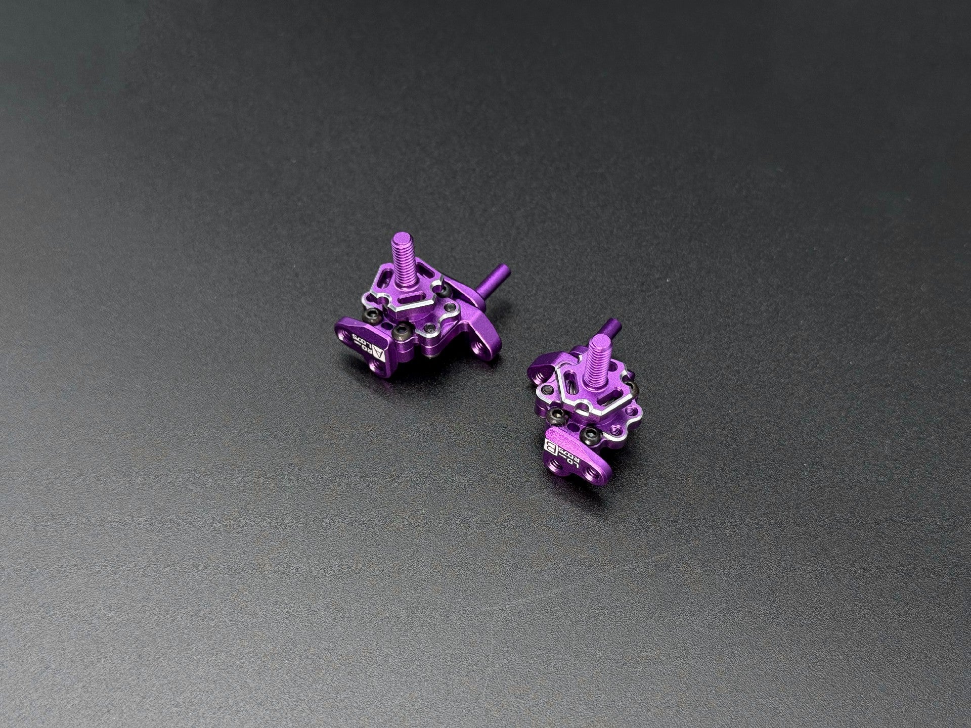 Steering Blocks - RWD Knuckles for 1-10 RC Drift Car (Red Purple Black) [Team AD] AD-9012 - Image 6