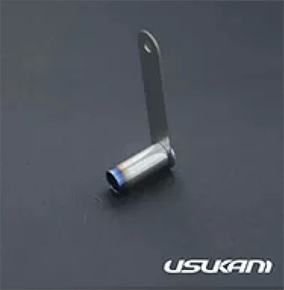 STRAIGHT TIP - 8mm Titanium Burnt Tip (Straight Cut) - 21mm LENGTH MUFFLER EXHAUST [Usukani] 515A