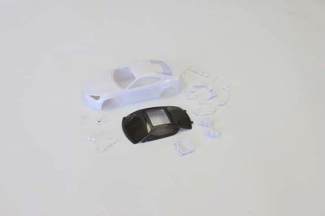 Subaru BRZ - FRS (Unpainted) 1-28 White 94mm Body Set Mini-Z Cars [Kyosho] MZN150 fits DRZ - Image 3