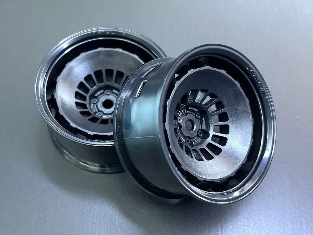 Super Bowler Rims Wheels (BLACK) 5, 8 11 OFFSET (PAIR) [Tetsujin] TT-8236