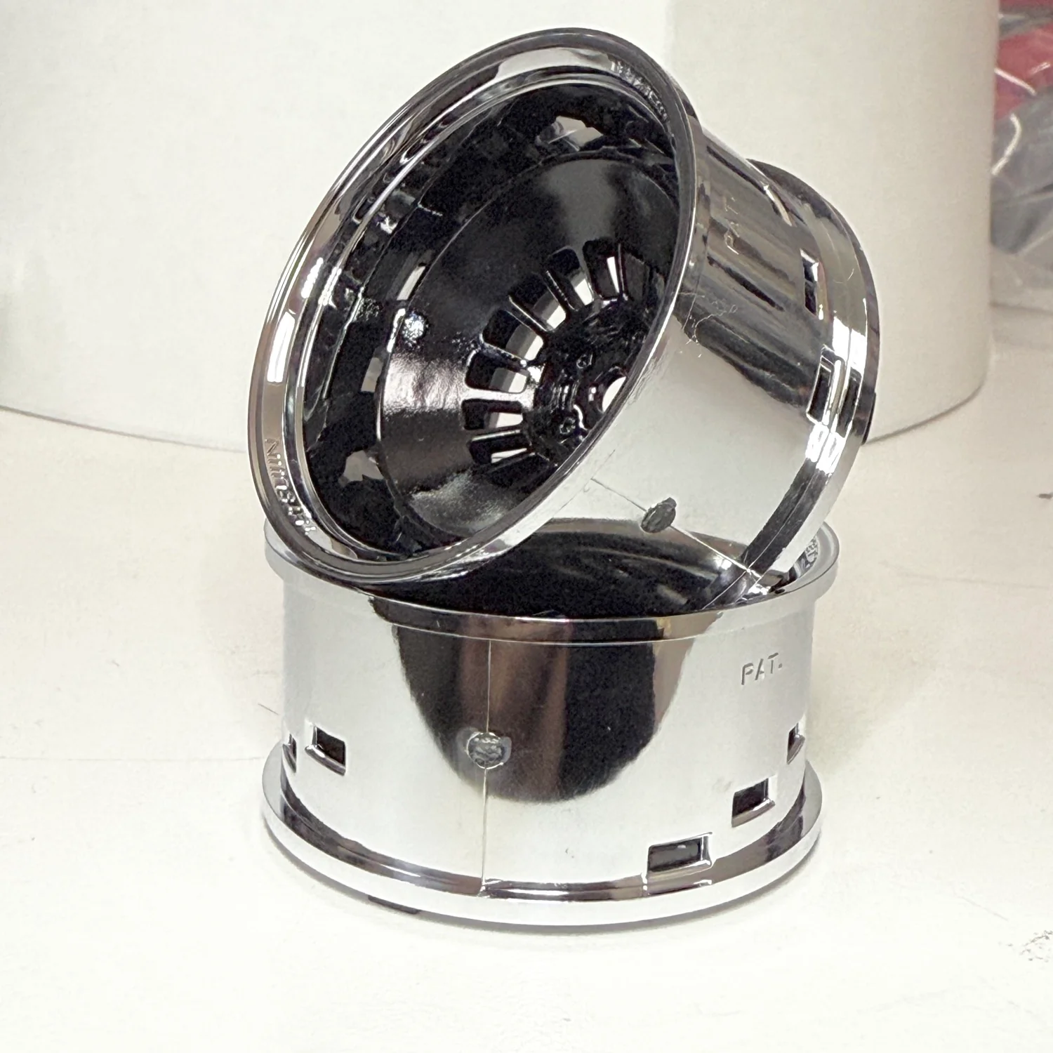 Super Bowler 1-10 Rims Wheels (BLACK-CHROME) 5, 8 11 OFFSET (PAIR) [Tetsujin] TT-8353 - Image 3