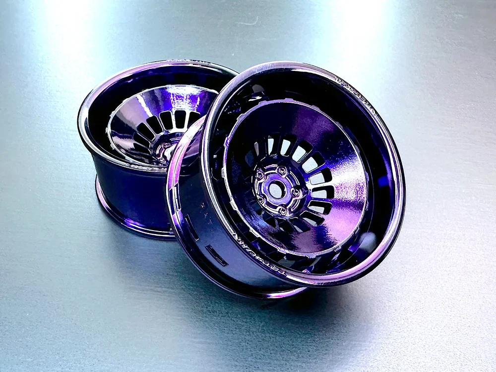 Super Bowler Rims Wheels (Chrome Purple) 5, 8 11 OFFSET (PAIR) [Tetsujin] TT-8546