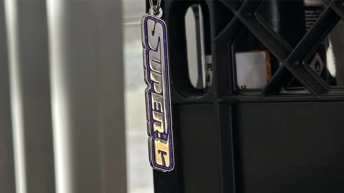 SUPER-G CHROME - METALLIC PURPLE w- PURPLE PEARL - Keychain - Remote Charm Tag 1-10 R-C Drift [Super-G] - Image 3