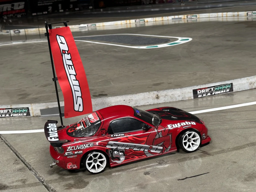 Super-G (RED w- WHITE LOGO) NOBORI Flag 1-10 Scale [Super-G] NOBORI-R - Image 5