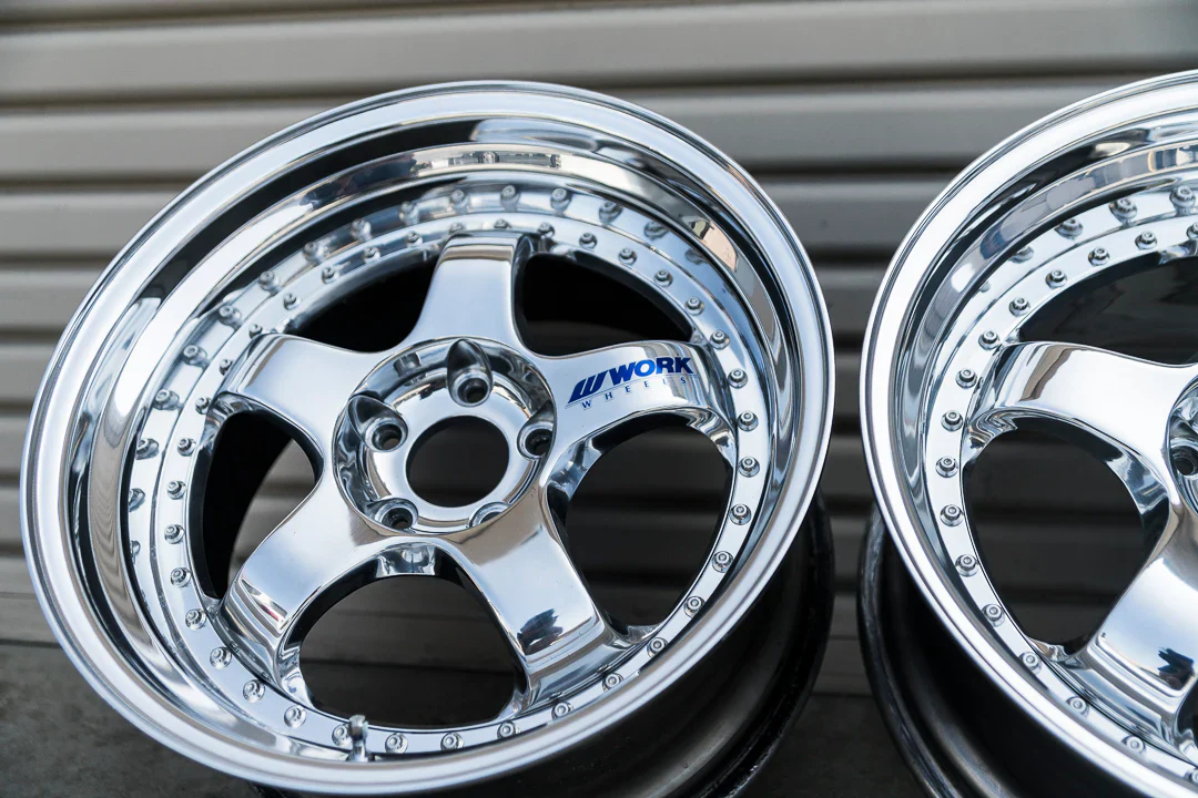 WORK MEISTER S1 3P 6mm - 8mm 1-10 RC RIMS CHROME [LAB] LW-0808C LW-0806C - Image 4