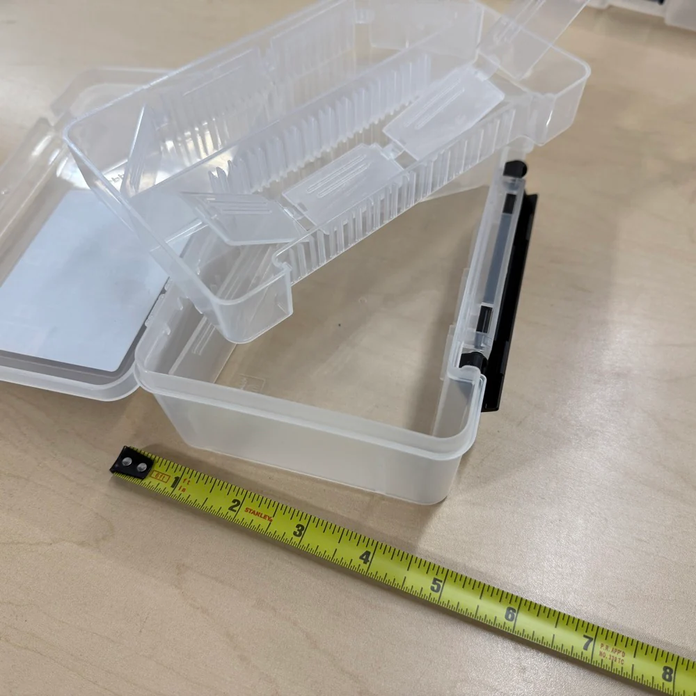 System Tray (2 Tier) HD Multi Utility Case - Clear Parts Box 7"  Made in Japan [Meiho] 4963189712774 - Image 3