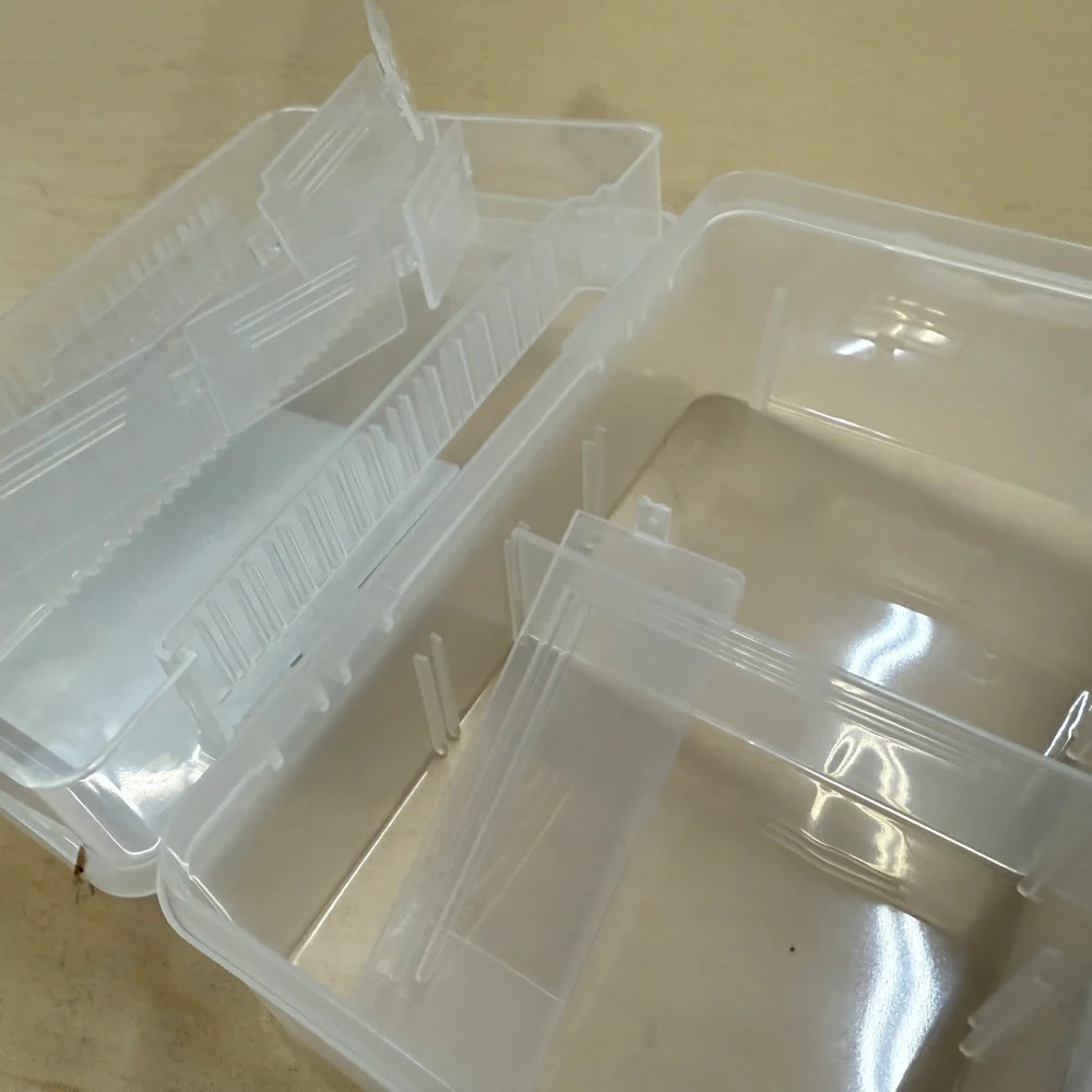 System Tray (2 Tier) HD Multi Utility Case - Clear Parts Box 7"  Made in Japan [Meiho] 4963189712774 - Image 4