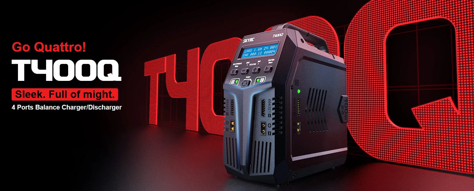 T400Q Quattro QUAD 4 Port AC-DC Battery Charger (6S-12A-400W) [SkyRC] T400Q - Image 11