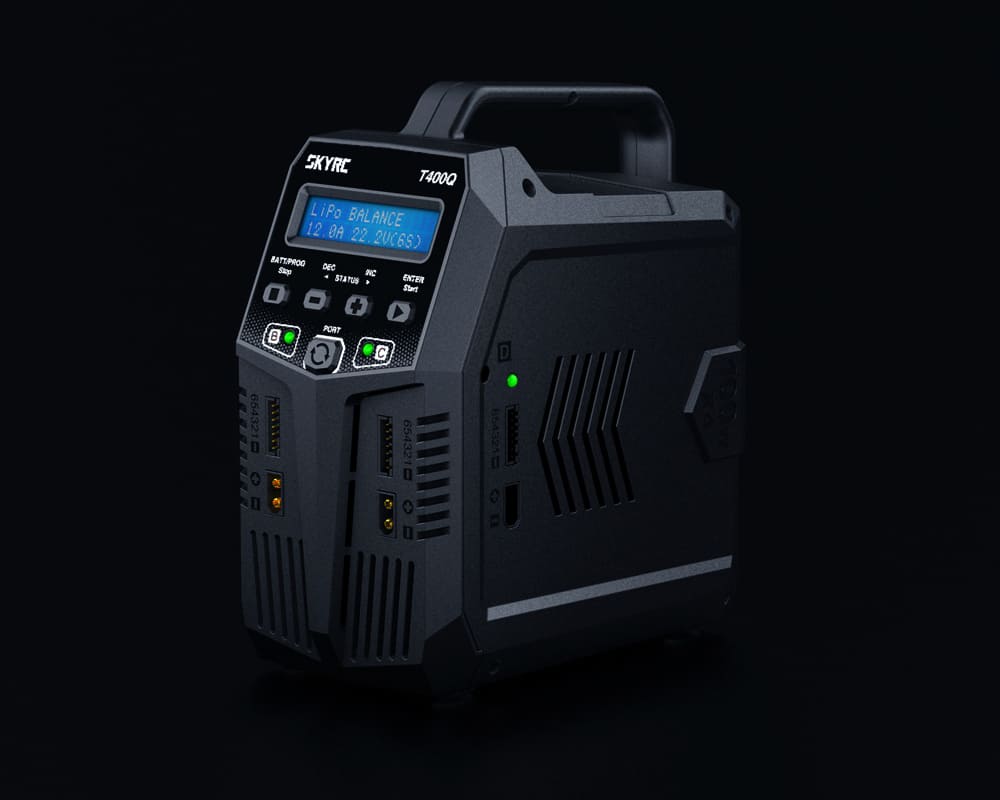 T400Q Quattro QUAD 4 Port AC-DC Battery Charger (6S-12A-400W) [SkyRC] T400Q - Image 12