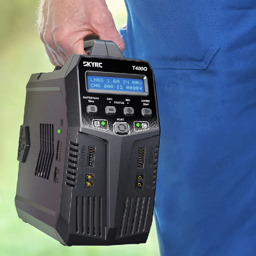 T400Q Quattro QUAD 4 Port AC-DC Battery Charger (6S-12A-400W) [SkyRC] T400Q - Image 3