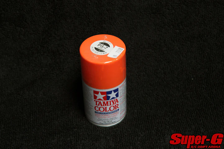 Tamiya - Orange - PS-7 Polycarbonate Spray Paint for Lexan [Tamiya] 86007