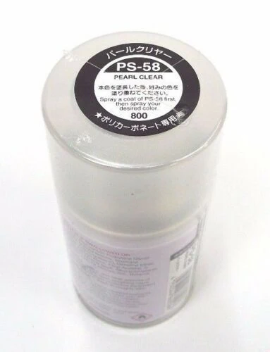 Tamiya - PEARL CLEAR - PS-58 Polycarbonate Spray Paint for Lexan [Tamiya] 86058