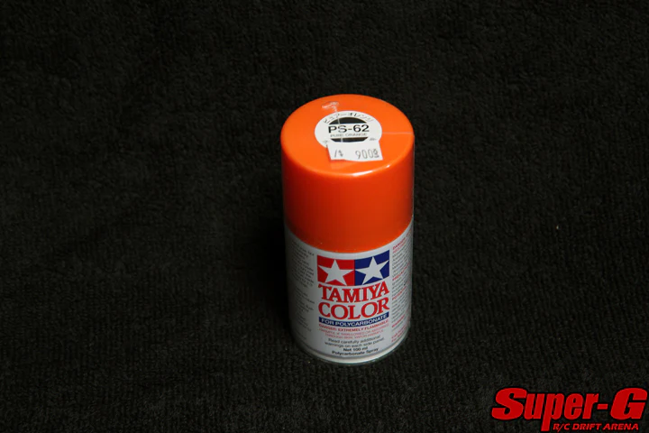 Tamiya - Pure Orange - PS-62 Polycarbonate Spray Paint for Lexan [Tamiya] 86062