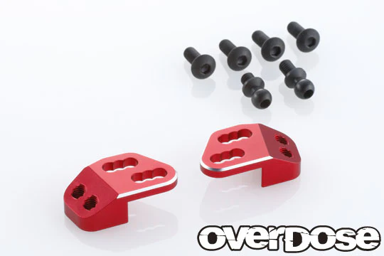 TC Aluminum Rear Upper Arm Bracket (For GALM, GALM ver.2) (RED PURPLE BLACK)  [Overdose] OD2850 OD2849 OD2848 - Image 3