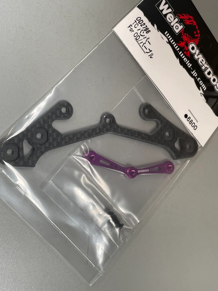 TC Bumper (For OD-PURPLE) FRONT CARBON PURPLE [Overdose] OD2766 - Image 2