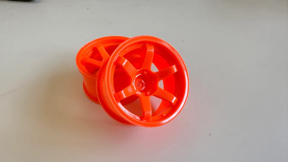 TE37 6 Spoke Wheels - 5mm 8mm KV Coat - ORANGE 1-10 DRIFT RIMS [SPICE] SPKV-006 SPKV-009 - Image 2
