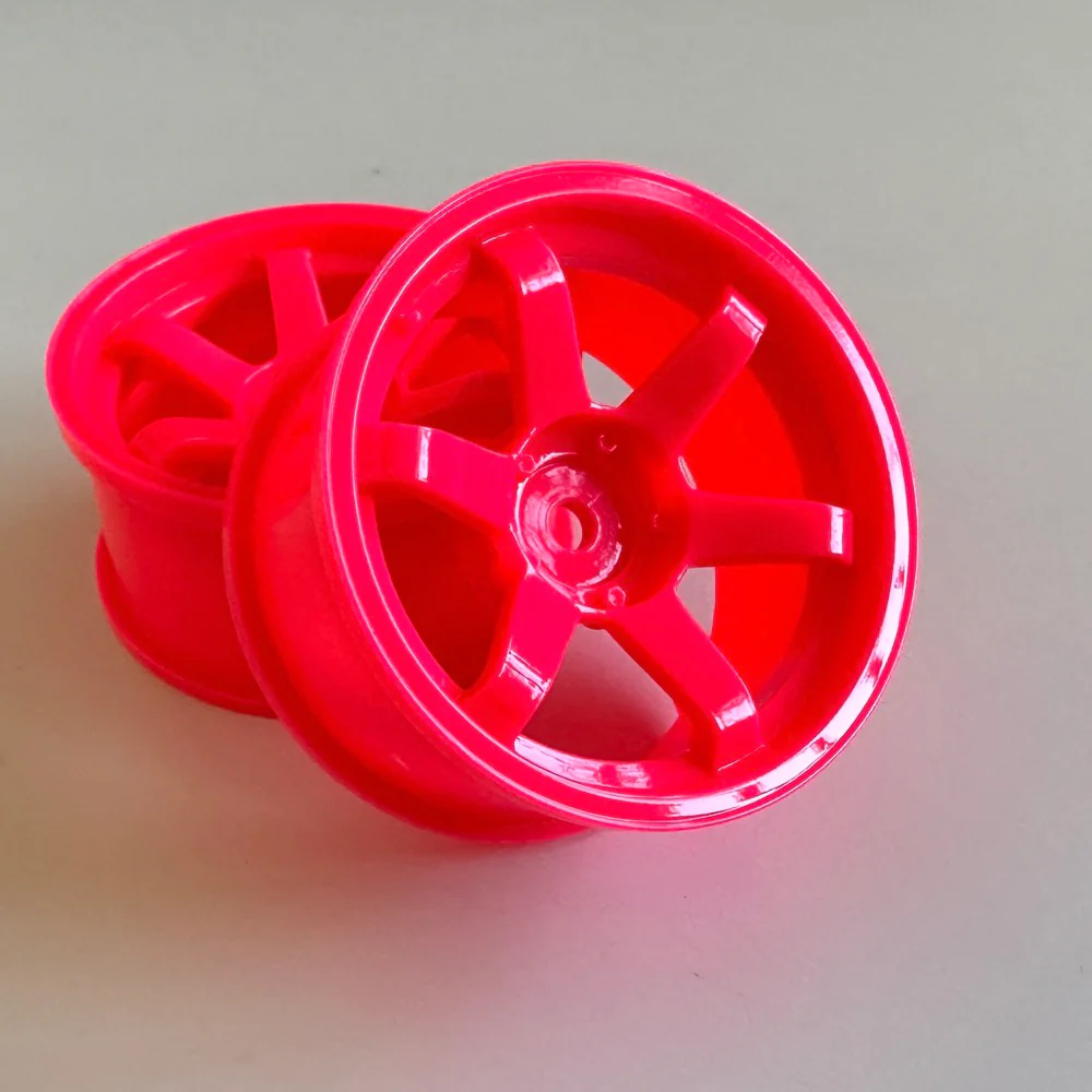 TE37 6 Spoke Wheels - 5mm 8mm KV Coat - PINK 1-10 DRIFT RIMS [SPICE] SPKV-007 SPKV-010 - Image 2