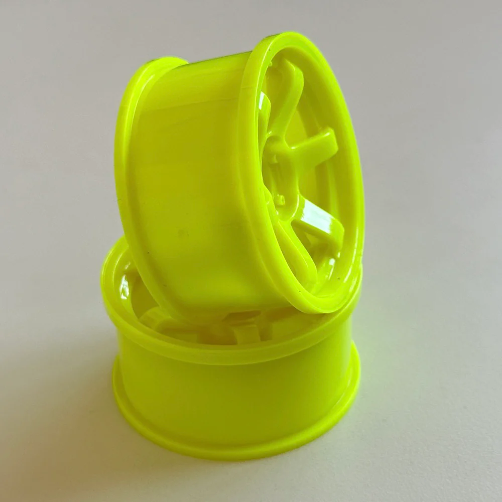 TE37 6 Spoke Wheels - 5mm 8mm KV Coat - YELLOW 1-10 DRIFT RIMS [SPICE] SPKV-008 SPKV-005 - Image 2