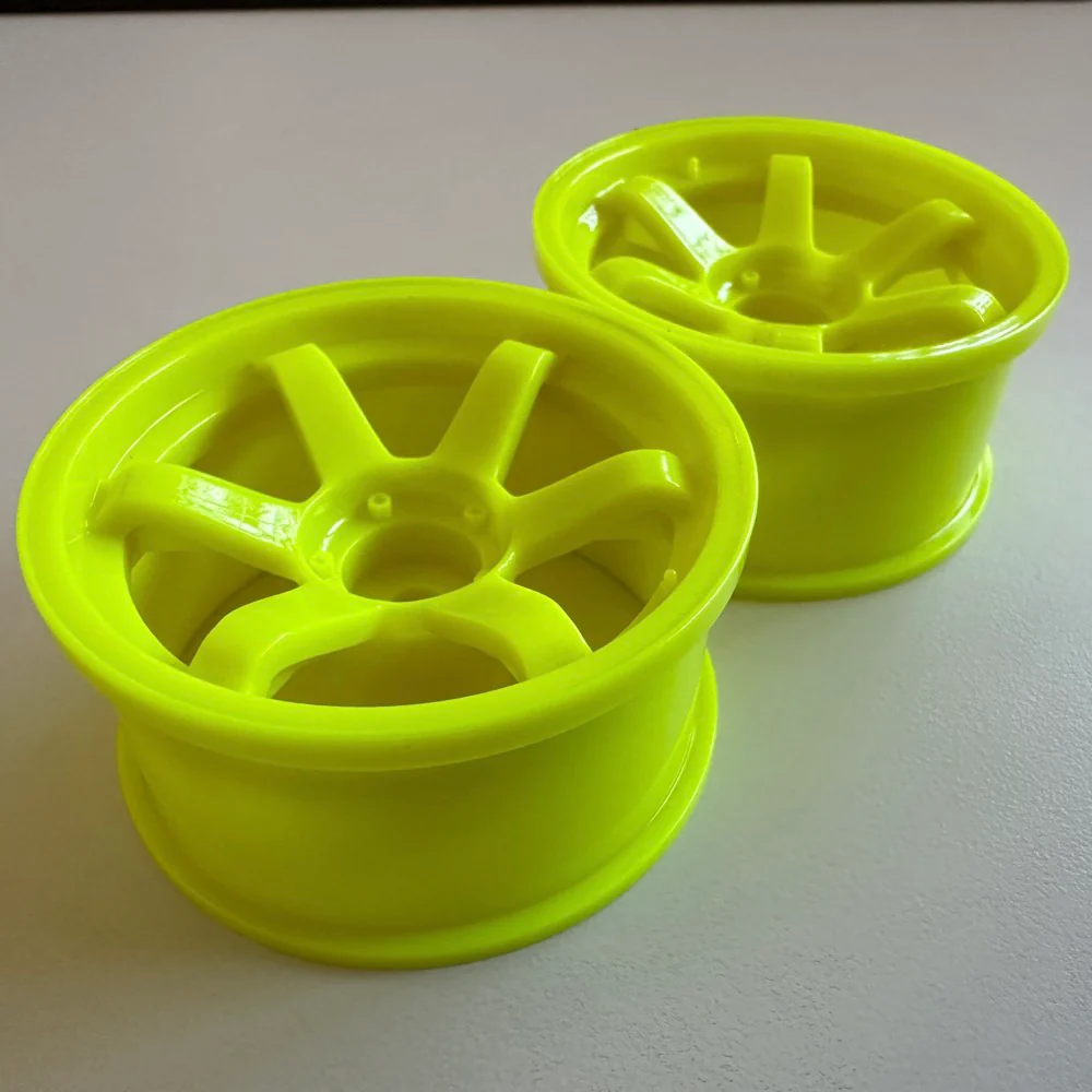 TE37 6 Spoke Wheels - 5mm 8mm KV Coat - YELLOW 1-10 DRIFT RIMS [SPICE] SPKV-008 SPKV-005 - Image 3