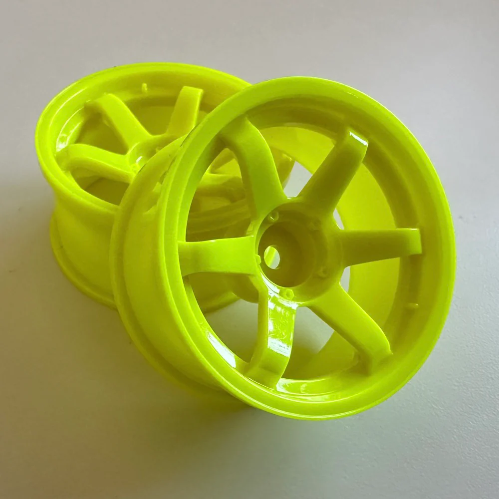 TE37 6 Spoke Wheels - 5mm 8mm KV Coat - YELLOW 1-10 DRIFT RIMS [SPICE] SPKV-008 SPKV-005 - Image 4