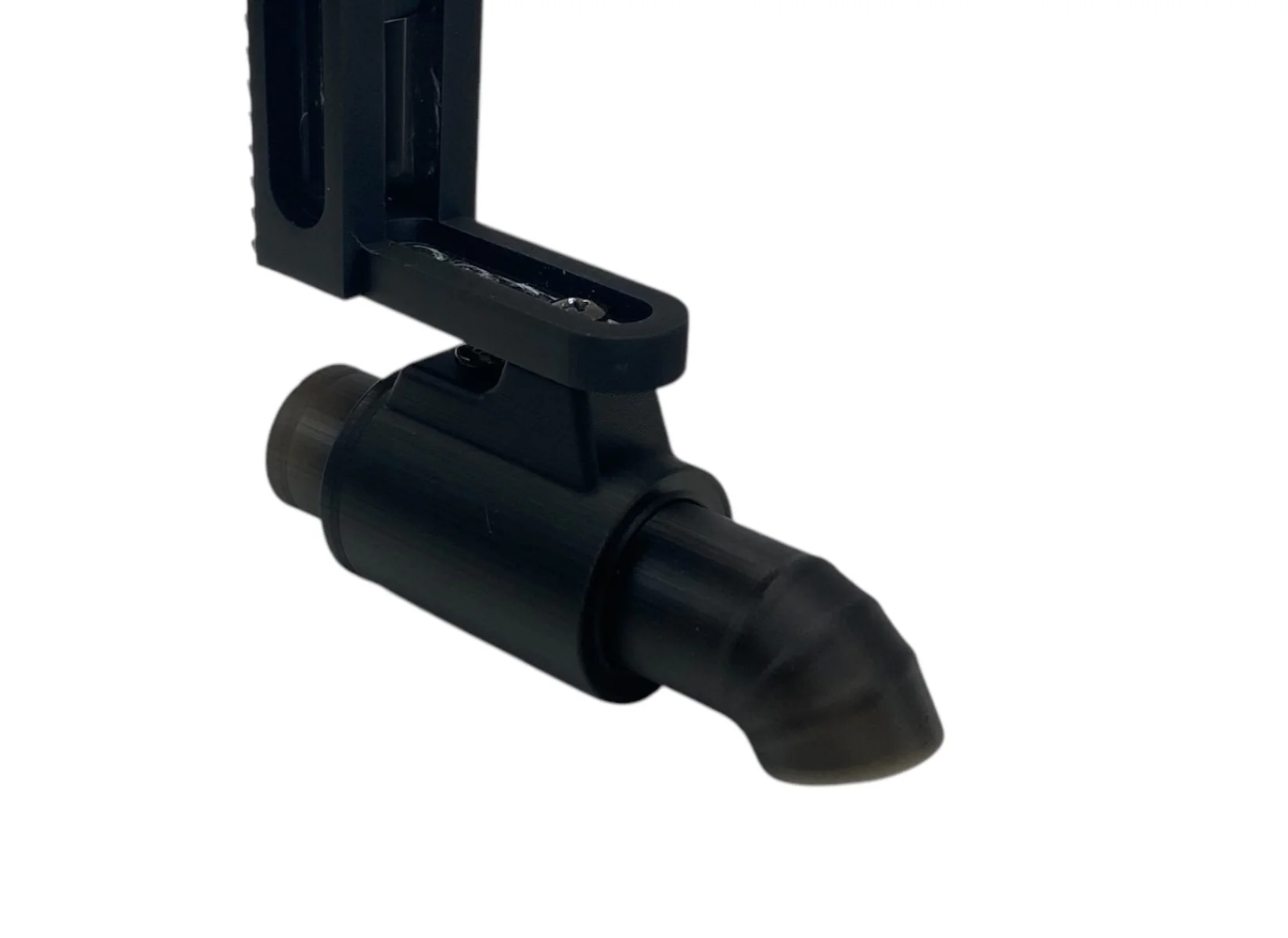 Tear Drop / Dolphin Muffler (Single Tip) MUFFLER EXHAUST w/ Bracket BLACK 1-10 [Pandora] APA-1575 - Image 2