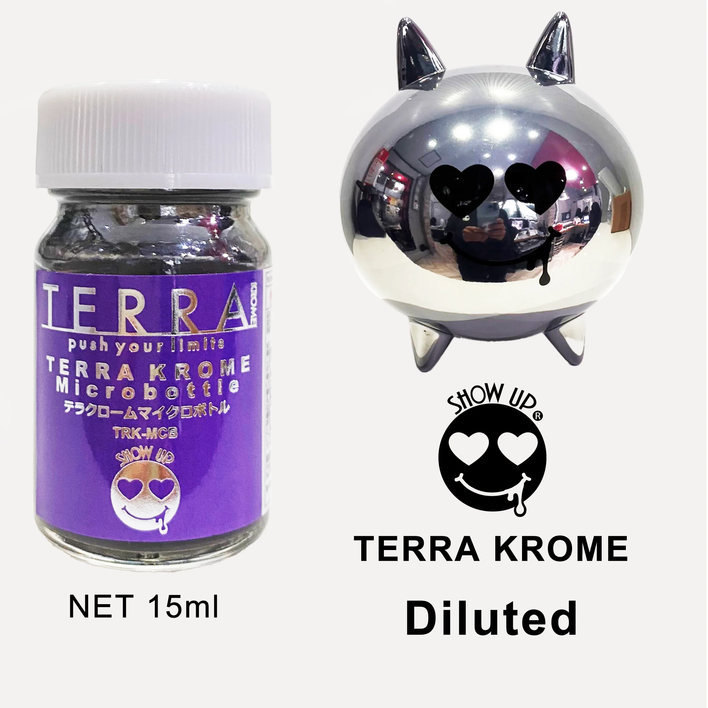 TERRA KROME Micro Bottle 15mL (For Airbrush Use) (Made in Japan) [Show Up] TRK-MCB