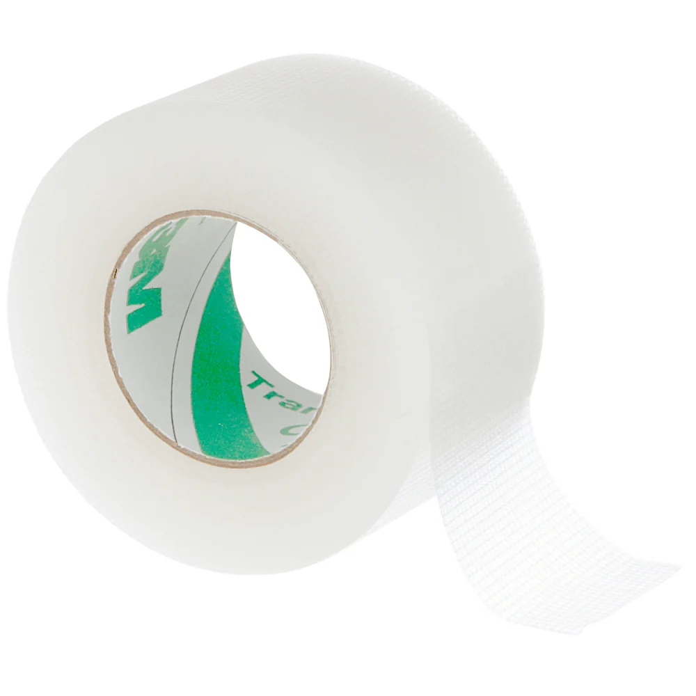 Textured Clear Tape (for Lights) Transpore TAPE ROLL 25mm (30ft roll) Surgical [3M]
