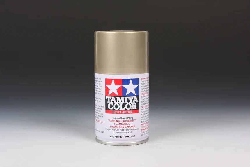 TITANIUM GOLD - Lacquer Spray Paint 100ml (For Plastic Models) TS-87 [Tamiya] 85087 - Image 2