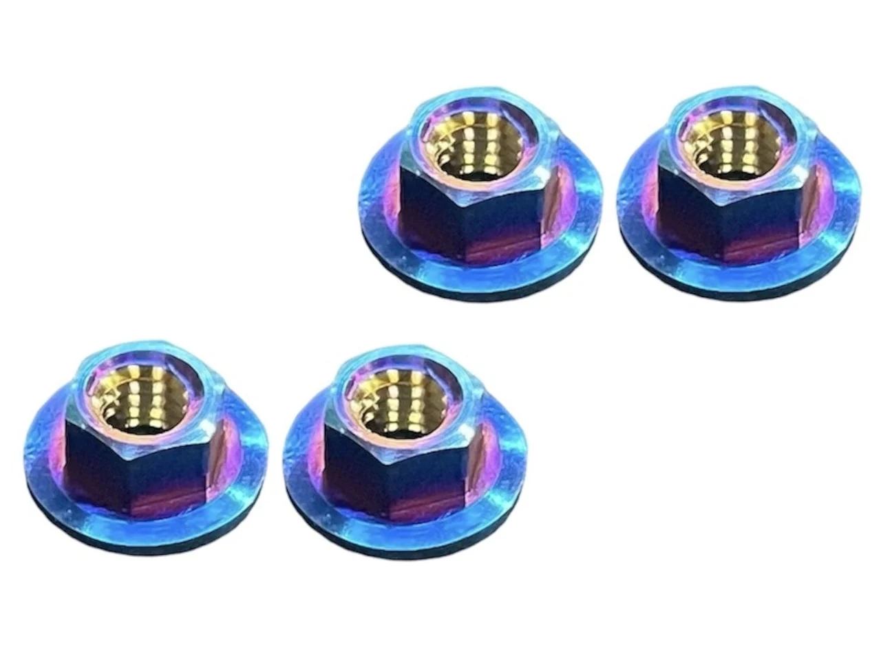 Titanium Serrated Wheel Nut for M4 (4 pieces) [RC926] KN-LN03