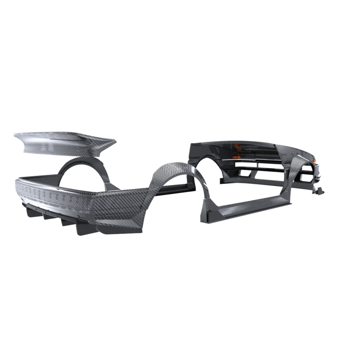 Toyota AE86 w J Run Wideboy 1-10 Drift Body Shell [24K] TAF14000 + GWN00003 - Image 5