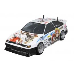 Itasha Toyota Corolla AE86 Trueno Queens Blade Livery w/ Wing 1-10 Body Set *Discontinued NOS* SKYNET  [Aoshima] - Image 8
