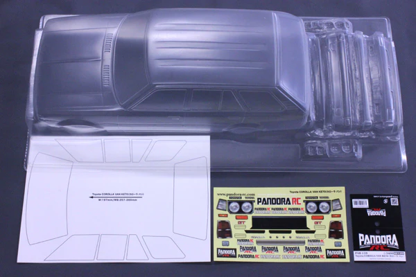 Toyota Corolla KE70 Wagon 1-10 Body Set [Pandora] PAB-3159 - Image 2