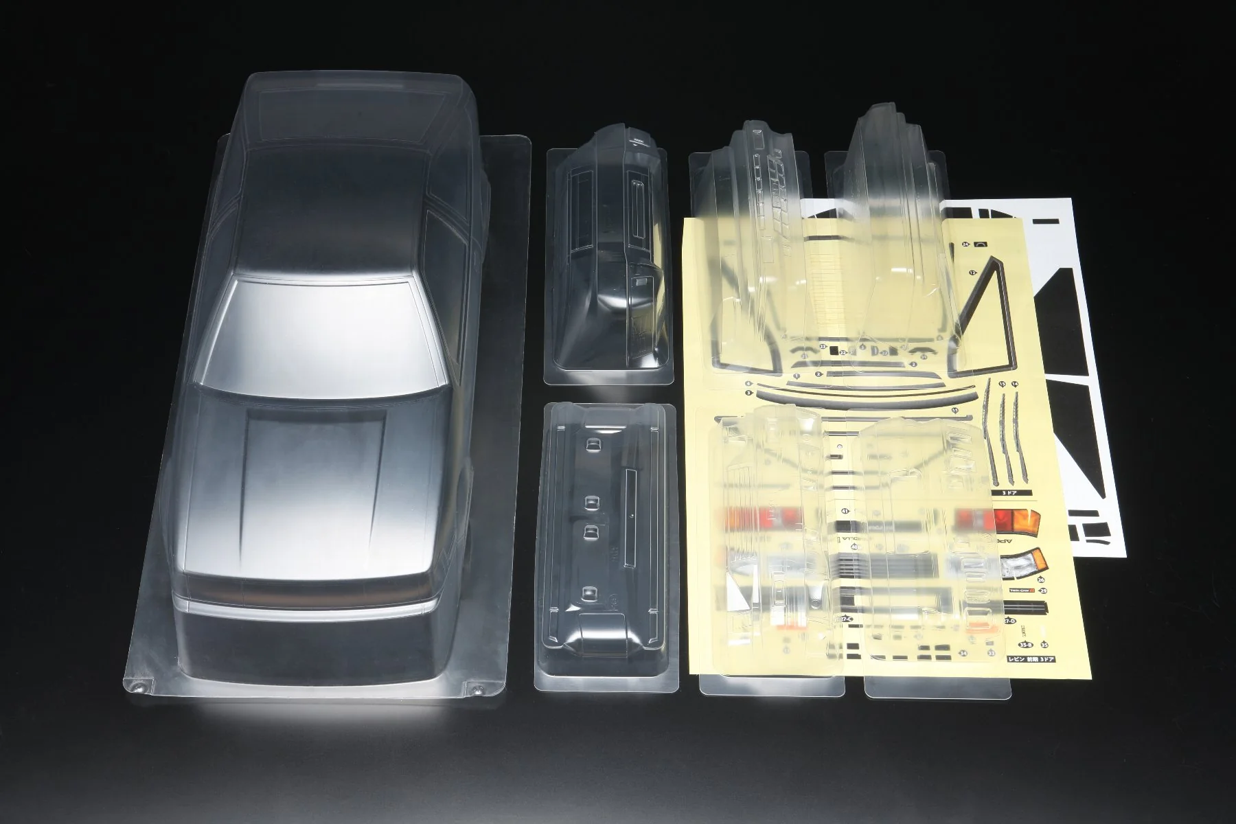 PREORDER: TOYOTA Corolla Levin (AE86) 3-Door Body Set 1-10 Clear Lexan [Yokomo] SD-AE86L3B - Image 2