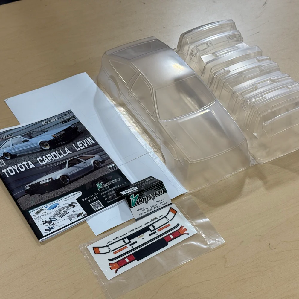 TOYOTA LEVIN AE86 (240mm short wheelbase) 1-10 REAL GRADE BODY SWB [Addiction] AD-RB12 - Image 10