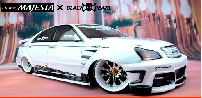 TOYOTA Majesta w- Black Pearl Complete 1-10 Body Kit GRS18 Body Set [Tetsujin] TT-7448
