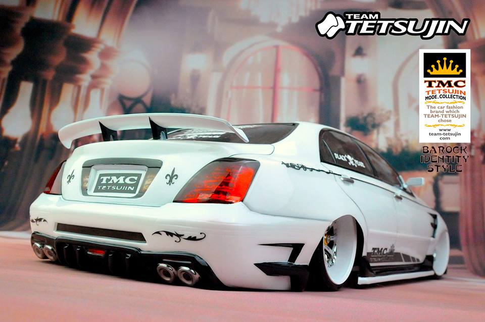 TOYOTA Majesta w- Black Pearl Complete 1-10 Body Kit GRS18 Body Set [Tetsujin] TT-7448 - Image 2