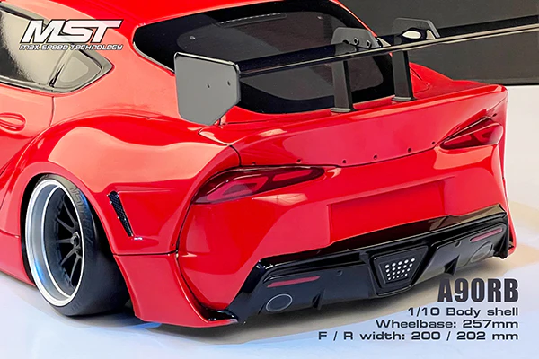 Toyota SUPRA A90 A90RB (200mm F - 202mm R) Rocket Bunny Widebody 1-10 Drift Body [MST] 720020 - Image 5