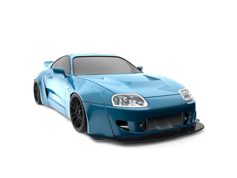 TOYOTA SUPRA JZA80 A80 ROCKET BUNNY WIDEBODY 1-10 Drift Body Shell [RC ARLOS] TAF30000 - Image 2