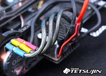Translucent Colored RED BLUE SMOKE SILVER ESC Wire Cable (48cm) [Tetsujin] TT-7501 TT-7502 TT-7503 TT-7504 - Image 3