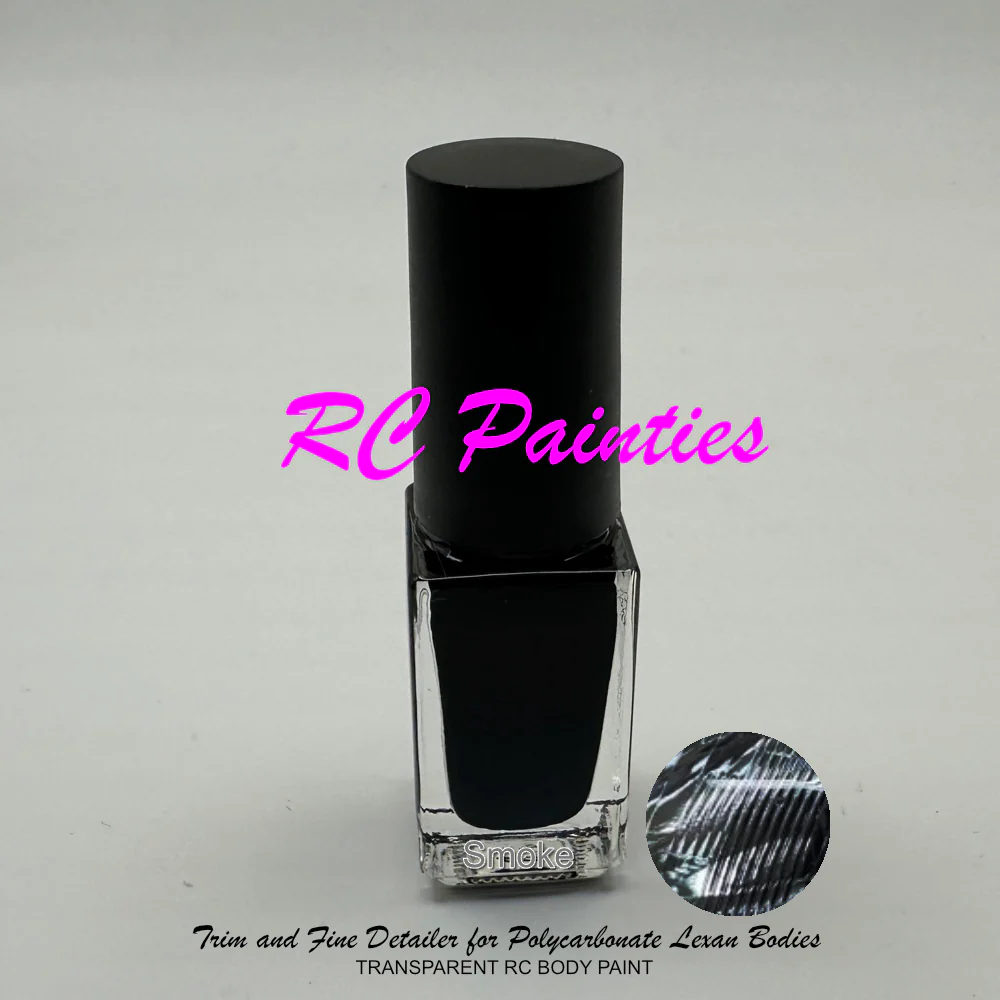 TRANSPARENT SMOKE / TINT (CANDY) - Trim and Fine Detailer for Polycarbonate Lexan Bodies  (5ml) [RC PAINTIES] RCP05ML-S